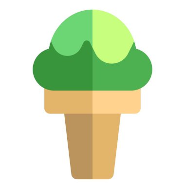 Closeup of delicious chocolaty softy.