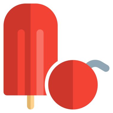 Juicy refreshing ice pop with cherry rush