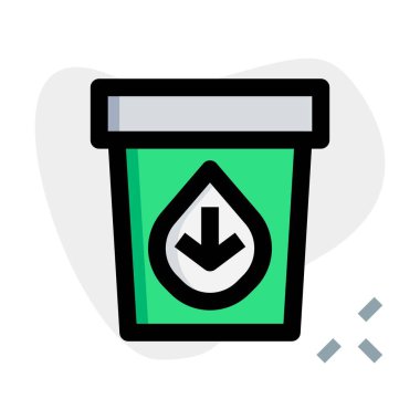 Tasty low fat ice cream bucket.