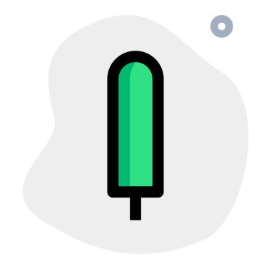 Luscious juicy ice pop molded in stick