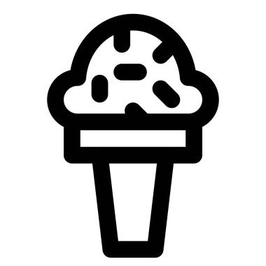 Summer refreshing creamy waffle cone.