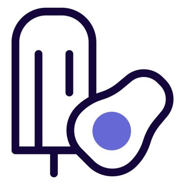 Avocado ice pop, frozen sweetened dessert.