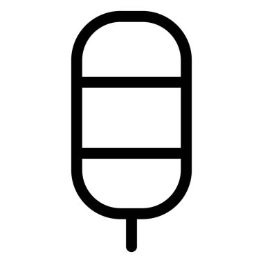 Sweet ice bar kept frozen as treat.