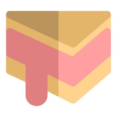 Tatlı çikolata ve vanilya dondurmalı sandviç