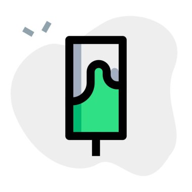 Juice melting from the top of an ice pop.