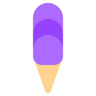 Trio of ice cream scoops topped in cone.