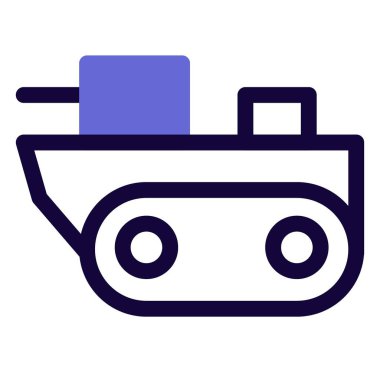 Büyük bir tank saldırıya hazır..