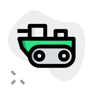 Büyük bir tank saldırıya hazır..