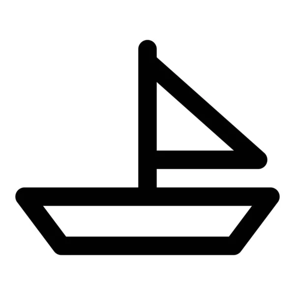 Использование Яхты Рекреационных Спортивных Мероприятий — стоковый вектор