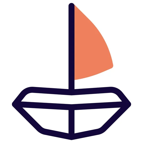 Yatch Imbarcazione Vento — Vettoriale Stock
