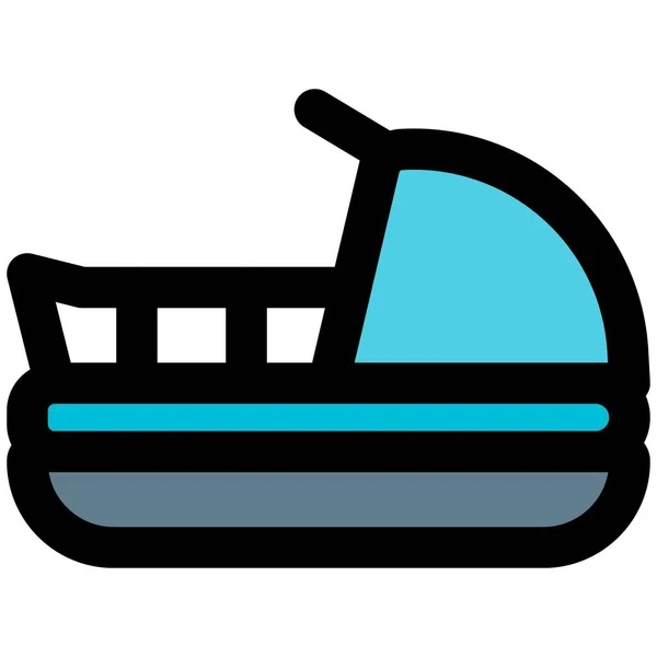 Navio Ferry Veículo Transporte Passageiros —  Vetores de Stock