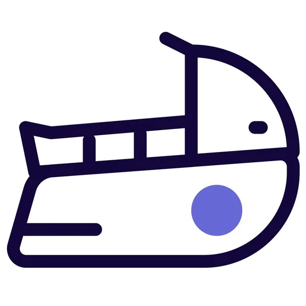 交通機関に使用される通勤船 — ストックベクタ