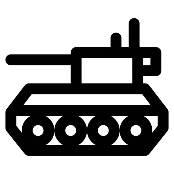 大口径砲を搭載した強力なユニバーサルタンク — ストックベクタ