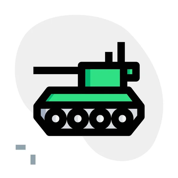 Krachtige Universele Tank Met Groter Kaliber Pistool — Stockvector