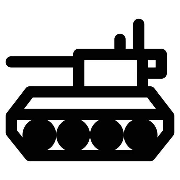 大口径火炮的强大通用坦克 — 图库矢量图片