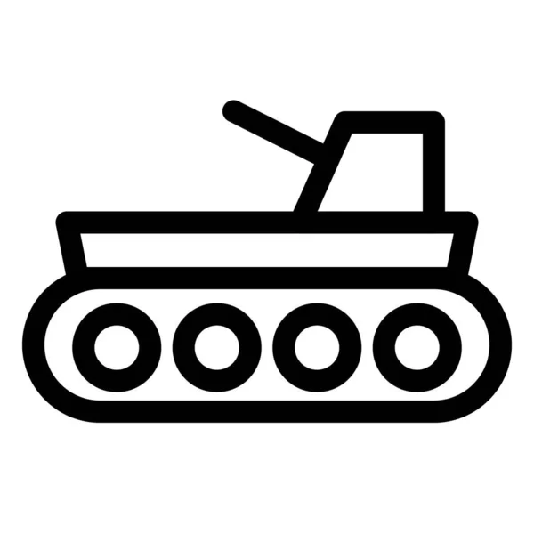 Tank Zırhlı Bir Savaş Aracı — Stok Vektör