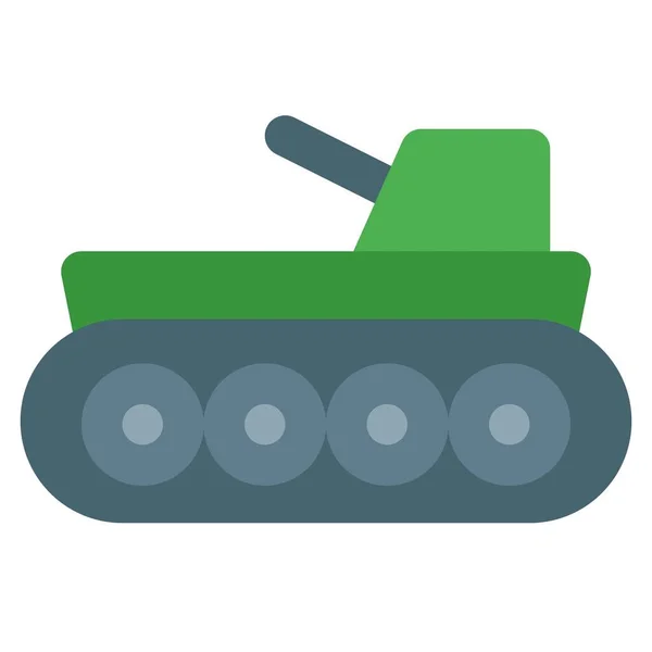 Tank Fully Tracked Armored Fighter Vehicle — Stock Vector