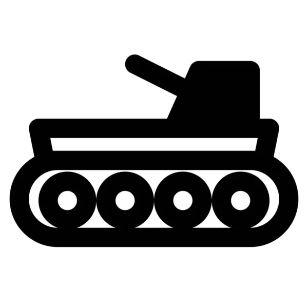 Tank Fully Tracked Armored Fighter Vehicle — Stock Vector