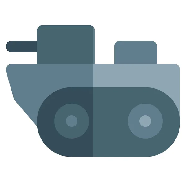 Grote Zware Tank Klaar Aan Vallen — Stockvector