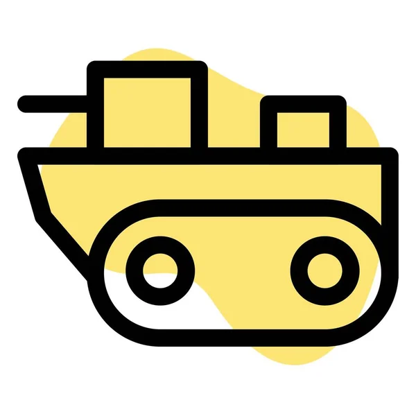 Velký Těžký Tank Připraven Útoku — Stockový vektor