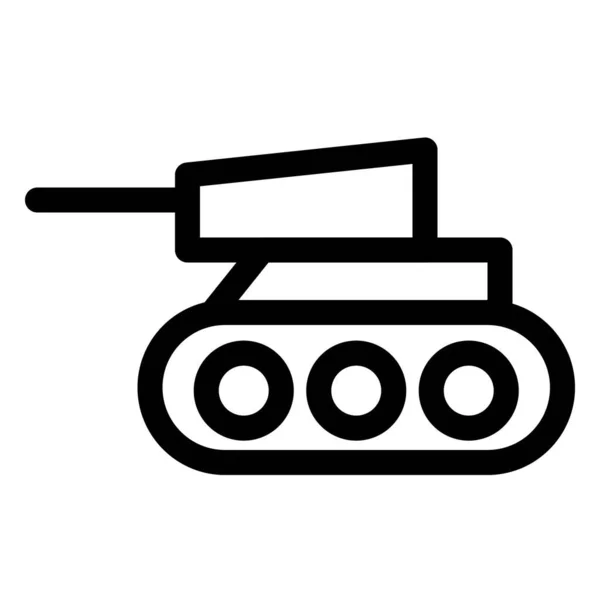 Tanque Veículo Batalha Fortemente Blindado — Vetor de Stock