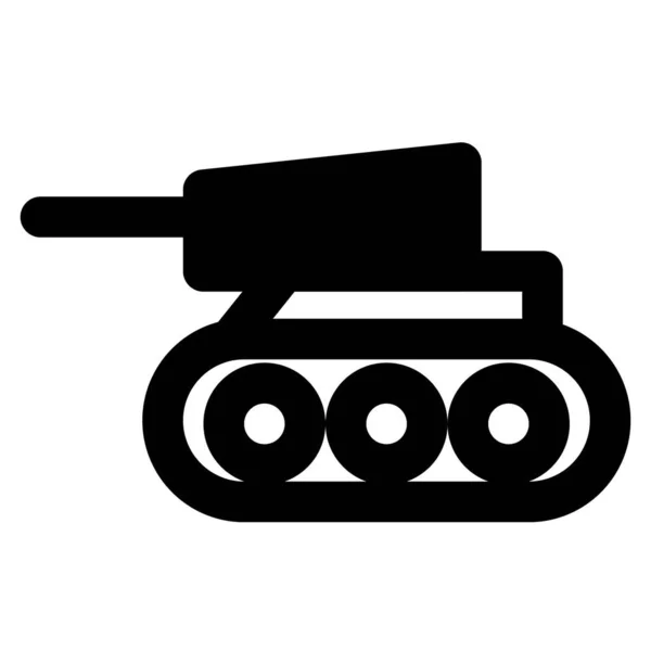 Tank Heavily Armoured Battle Vehicle — Stock Vector