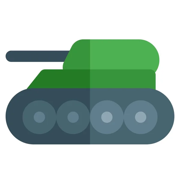 Tank Zırhlı Bir Askeri Araç — Stok Vektör