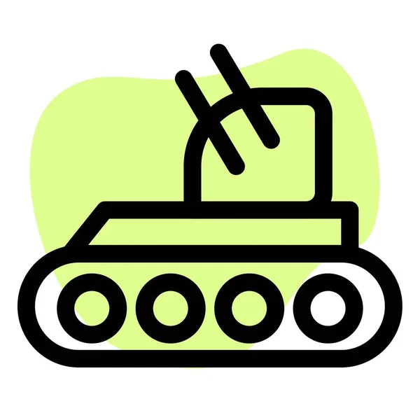双管坦克作为最强大的武器 — 图库矢量图片