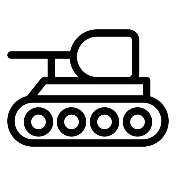 Self Propelled Armoured Fighter Tank — Stock Vector