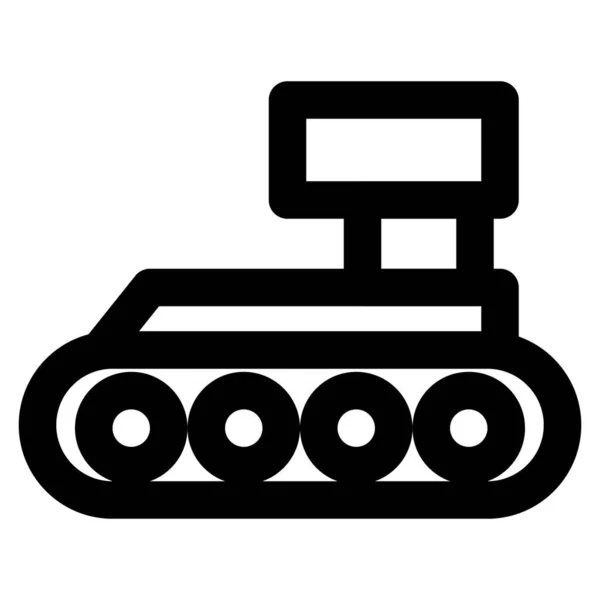 Veículo Militar Tanque Batalha Principal — Vetor de Stock