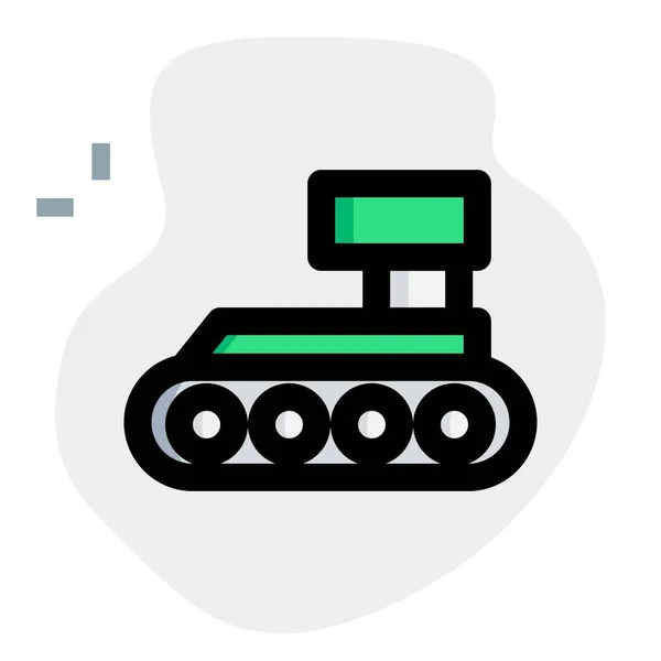 Militärfahrzeug Oder Kampfpanzer — Stockvektor
