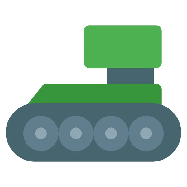 Военный Автомобиль Основной Боевой Танк — стоковый вектор