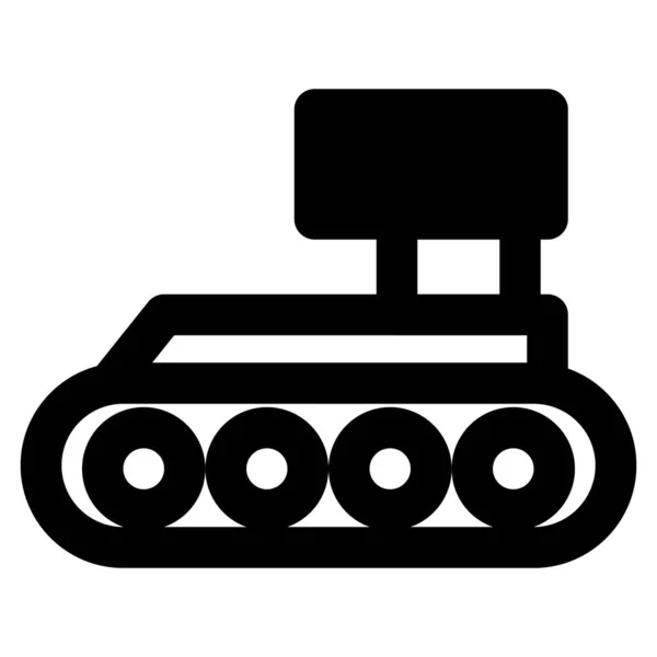 Veículo Militar Tanque Batalha Principal — Vetor de Stock