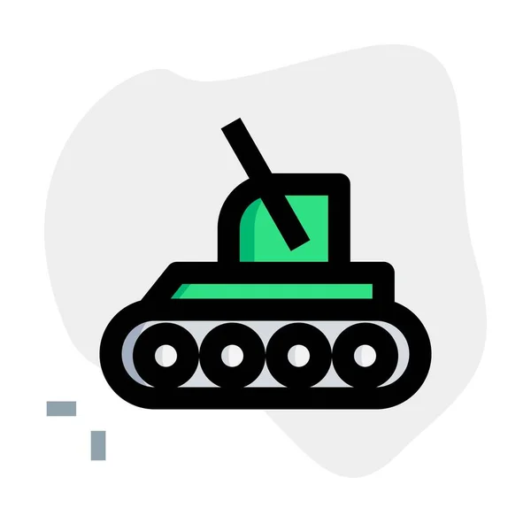 Vojenské Vozidlo Používané Jako Hlavní Bojový Tank — Stockový vektor