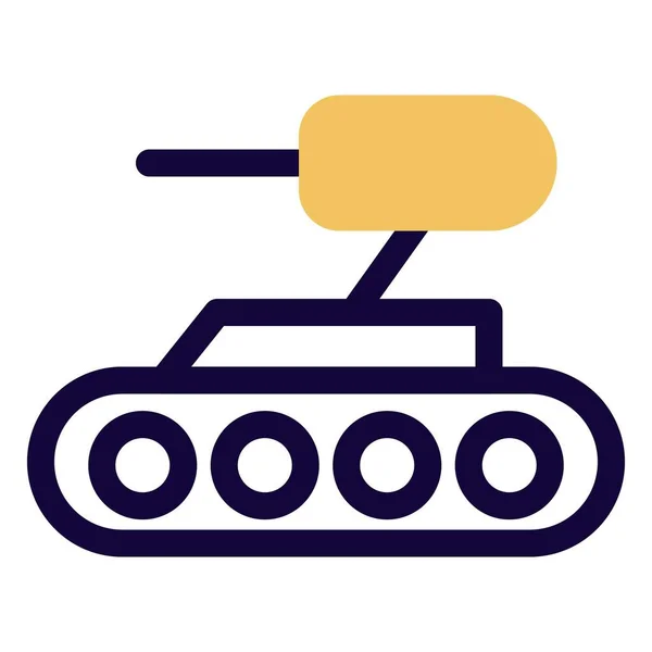 stock vector Universal tank prepared for combat.