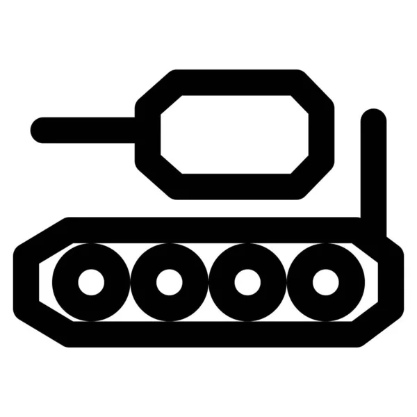 Ein Kampffahrzeug Mit Schwerer Panzerung — Stockvektor