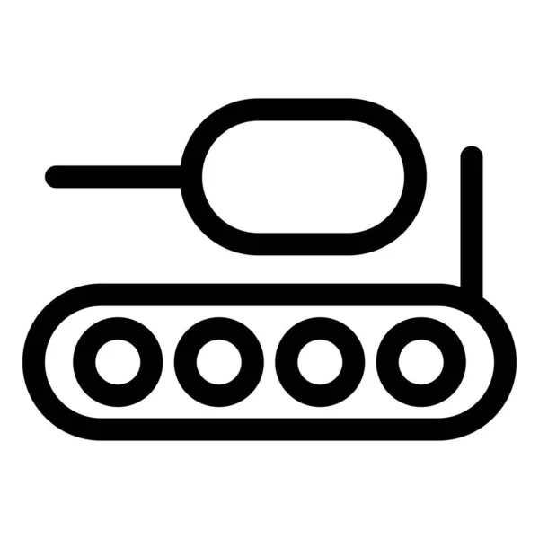 Military Tank Most Powerful Weapon — Stock Vector
