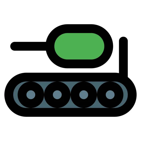 Militärpanzer Mächtigste Waffe — Stockvektor