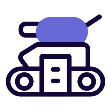 Motor gücüyle çalışan tank, el bombalarıyla itiliyor..