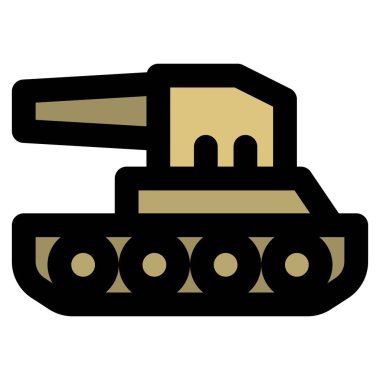 Silah olarak kullanılan zırhlı bir tank..