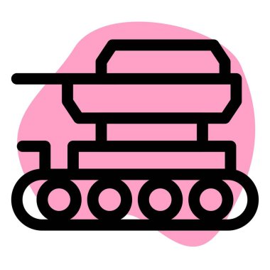 Zırhlı bir arazi savaş makinesi..