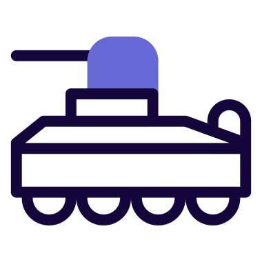 Muazzam bir top ile savaş tankı.