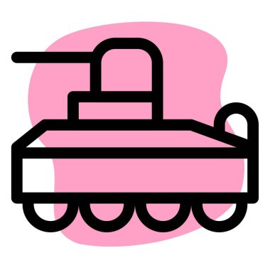 Muazzam bir top ile savaş tankı.