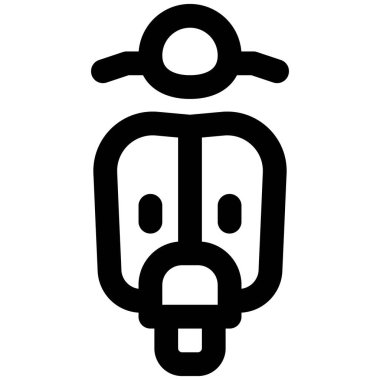 Eski moda yüksek hızlı scooter..