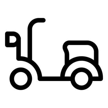 Günlük sürüşler için klasik scooter.