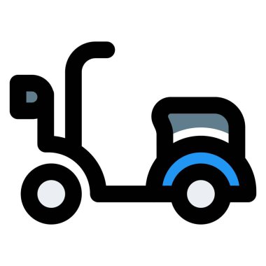 Günlük sürüşler için klasik scooter.