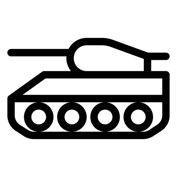 Moderní Tank Větší Ráží Pistole — Stockový vektor