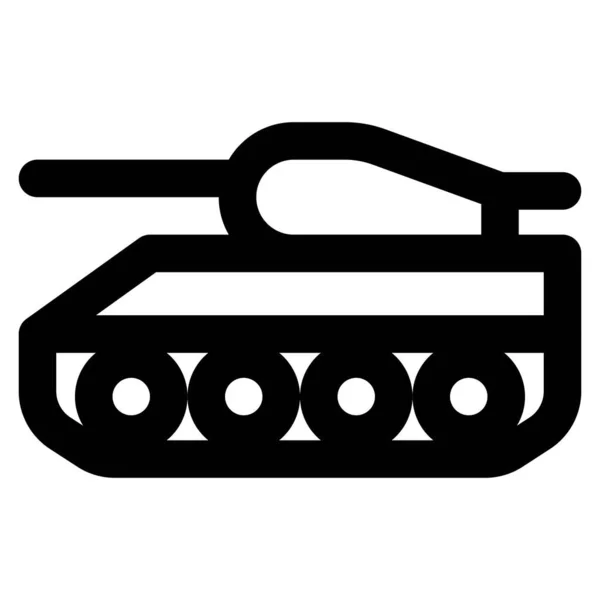 Modern Tank Larger Caliber Gun — Stock Vector