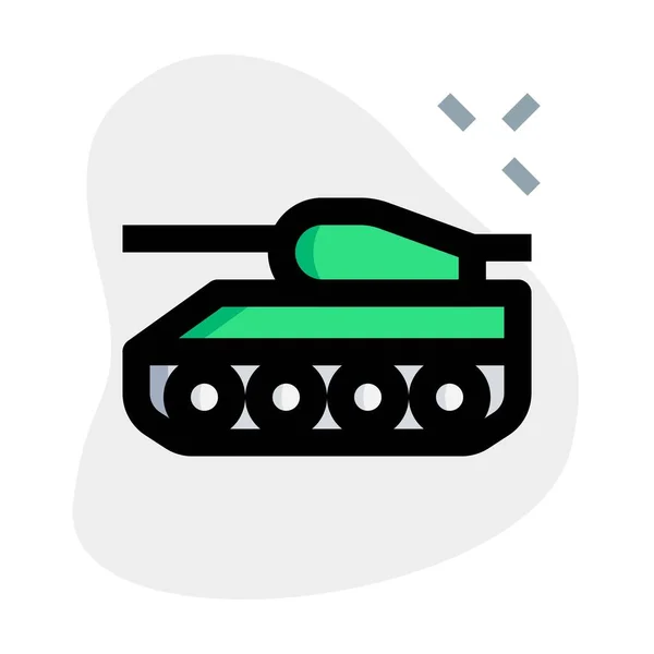 Modern Tank Larger Caliber Gun — Stock Vector
