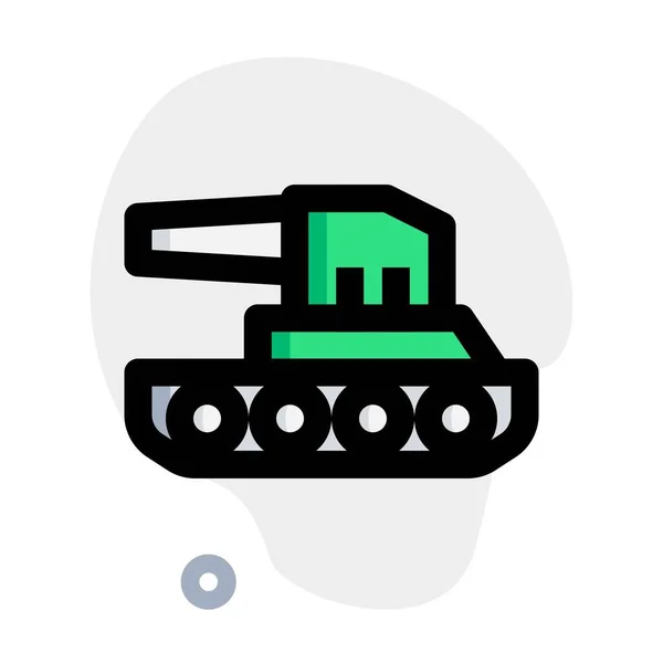 Броньований Бойовий Танк Який Використовується Зброя — стоковий вектор